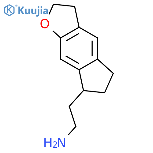 2-(3,5,6,7-tetrahydro-2H-indeno[5,6-b]furan-7-yl)ethanamine structure