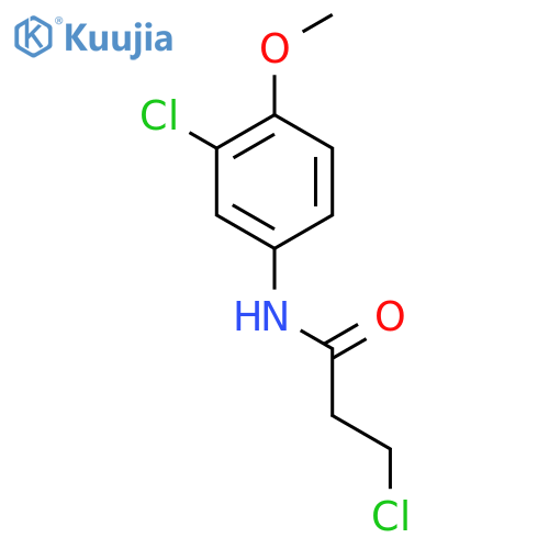 3-Chloro-N-(3-chloro-4-methoxyphenyl)propanamide structure