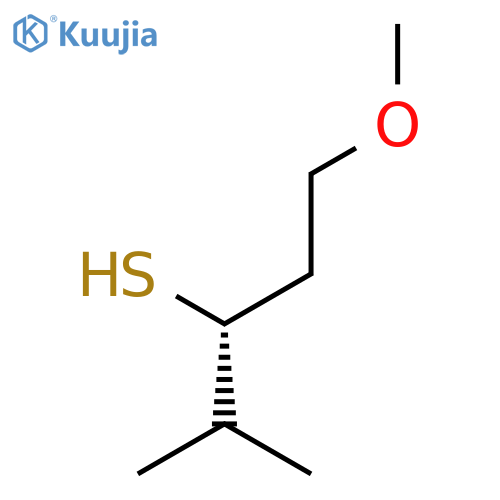 3-Pentanethiol, 1-methoxy-4-methyl-, (3R)- structure