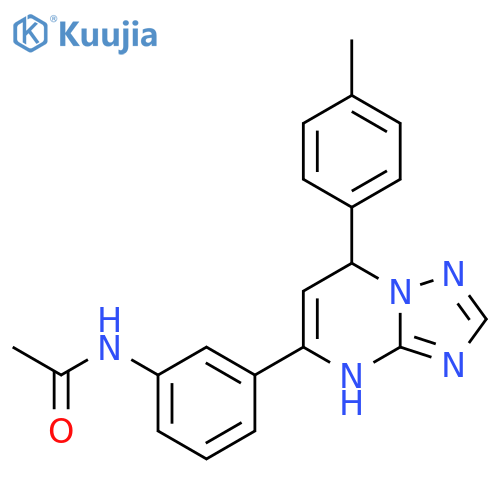 N-{3-7-(4-methylphenyl)-4H,7H-1,2,4triazolo1,5-apyrimidin-5-ylphenyl}acetamide structure