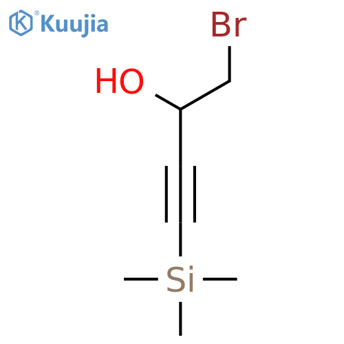 3-Butyn-2-ol, 1-bromo-4-(trimethylsilyl)- structure