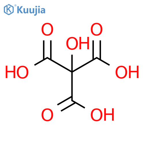 Methanetricarboxylic acid, 1-hydroxy- structure