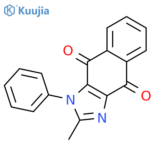 2-methyl-3-phenylbenzo[f]benzimidazole-4,9-dione structure