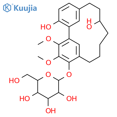 (+)-S-Myricanol glucoside structure