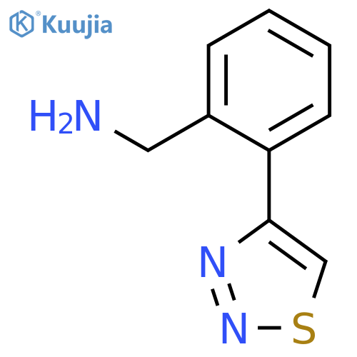 1-2-(1,2,3-thiadiazol-4-yl)phenylmethanamine structure