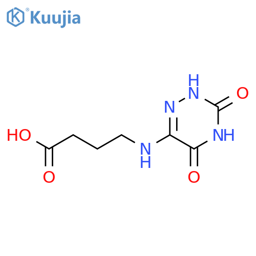 Butanoic acid,4-[(2,3,4,5-tetrahydro-3,5-dioxo-1,2,4-triazin-6-yl)amino]- structure