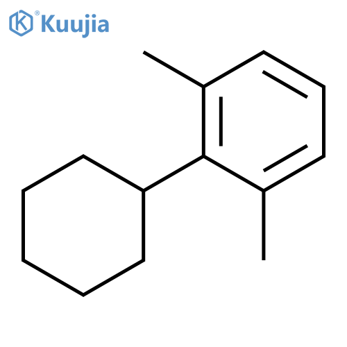 Benzene,2-cyclohexyl-1,3-dimethyl- structure