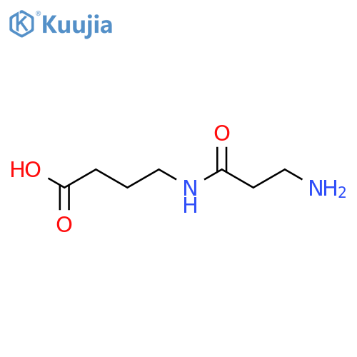 Butanoic acid, 4-[(3-amino-1-oxopropyl)amino]- structure