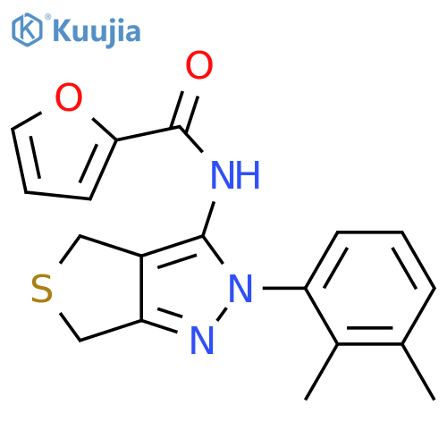 N-2-(2,3-dimethylphenyl)-2H,4H,6H-thieno3,4-cpyrazol-3-ylfuran-2-carboxamide structure