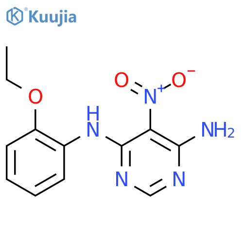 N4-(2-ethoxyphenyl)-5-nitropyrimidine-4,6-diamine structure