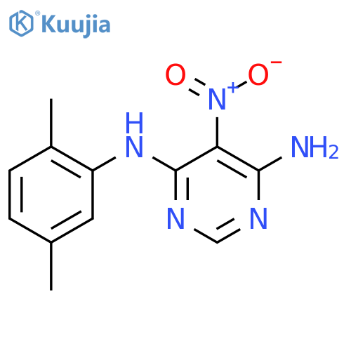 N4-(2,5-dimethylphenyl)-5-nitropyrimidine-4,6-diamine structure