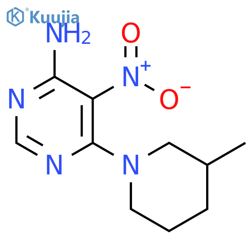 6-(3-methylpiperidin-1-yl)-5-nitropyrimidin-4-amine structure