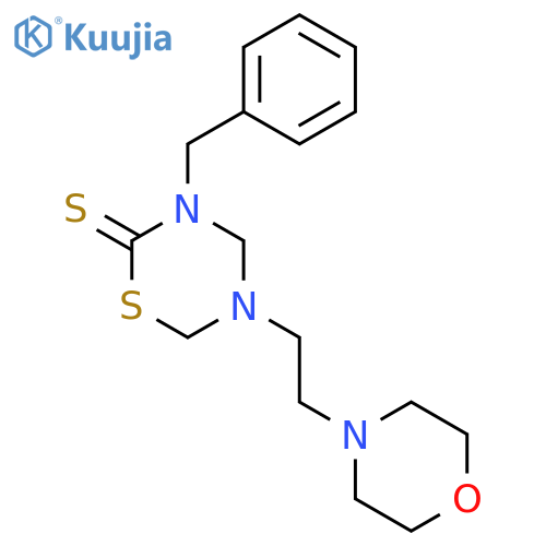 3-benzyl-5-2-(morpholin-4-yl)ethyl-1,3,5-thiadiazinane-2-thione structure