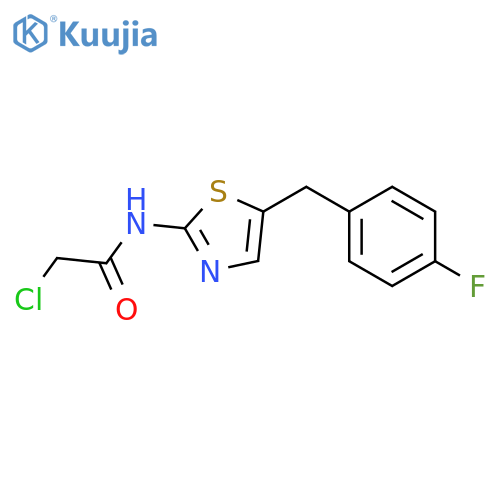 2-Chloro-N-{5-(4-Fluorophenyl)Methyl-1,3-Thiazol-2-Yl}Acetamide structure