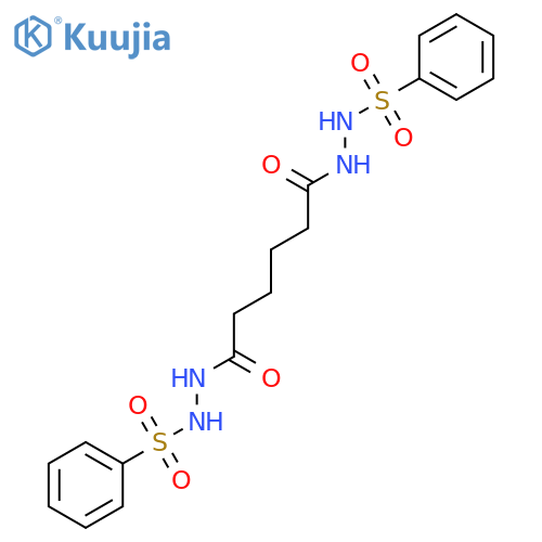 HEXANEDIOIC ACID, BIS[2-(PHENYLSULFONYL)HYDRAZIDE] structure
