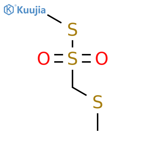 Methanesulfonothioic acid, (methylthio)-, S-methyl ester structure