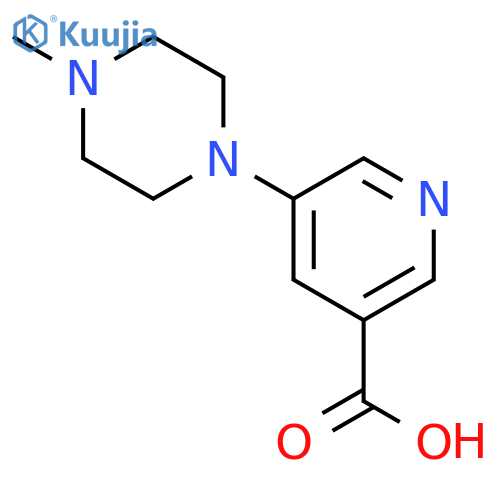 5-(4-Methylpiperazin-1-yl)nicotinic acid structure