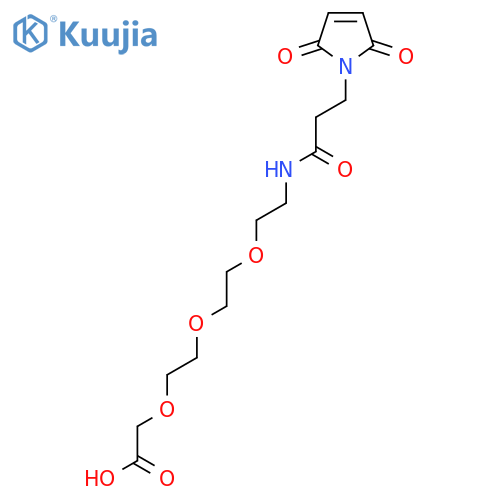 Mal-propionylamido-PEG3-acetic acid structure