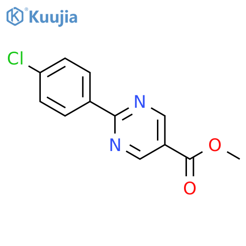 Methyl 2-(4-chlorophenyl)pyrimidine-5-carboxylate structure