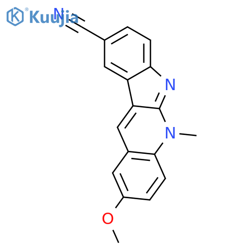 5H-Quinindoline-9-carbonitrile, 2-methoxy-5-methyl- structure
