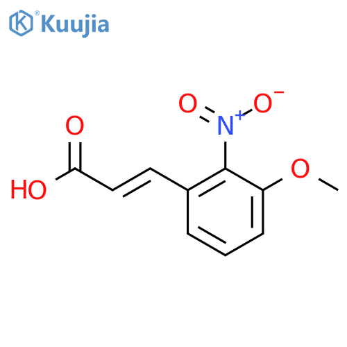 3-Methoxy-2-nitrocinnamic acid structure