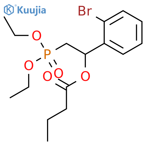 BUTANOIC ACID, 1-(2-BROMOPHENYL)-2-(DIETHOXYPHOSPHINYL)ETHYL ESTER structure