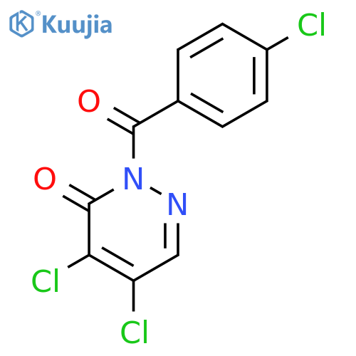 3(2H)-Pyridazinone, 4,5-dichloro-2-(4-chlorobenzoyl)- structure