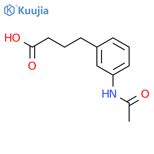 4-(3-acetamidophenyl)butanoic Acid structure