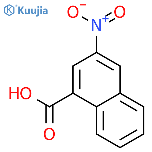 3-nitronaphthalene-1-carboxylic acid structure