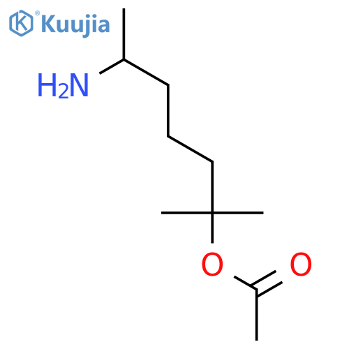 5-amino-1,1-dimethylhexyl acetate structure