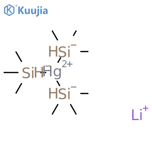 Mercurate(1-), tris(trimethylsilyl)-, lithium (9CI) structure