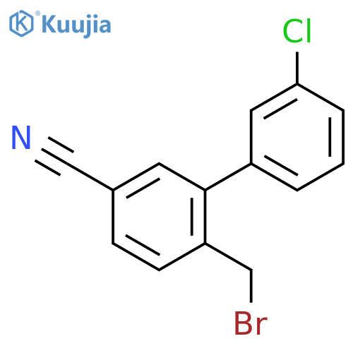 [1,1'-Biphenyl]-3-carbonitrile, 6-(bromomethyl)-3'-chloro- structure