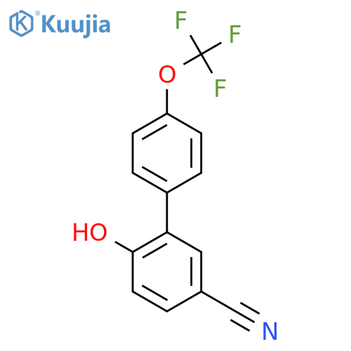 6-Hydroxy-4'-(trifluoromethoxy)-1,1'-biphenyl-3-carbonitrile structure