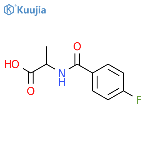 2-(4-fluorophenyl)formamidopropanoic acid structure