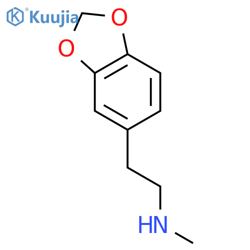 2-(2H-1,3-benzodioxol-5-yl)ethyl(methyl)amine structure