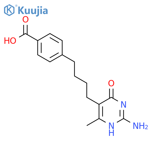 4-[4-(2-amino-6-methyl-4-oxo-1h-pyrimidin-5-yl)butyl]benzoic Acid structure