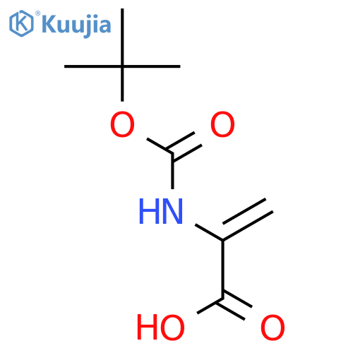 2-PROPENOIC ACID, 2-[[(1,1-DIMETHYLETHOXY)CARBONYL]AMINO]- structure