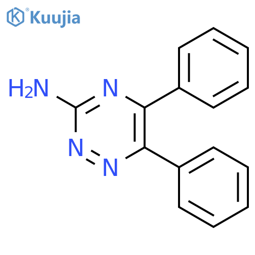 5,6-Diphenyl-1,2,4-triazin-3-amine structure