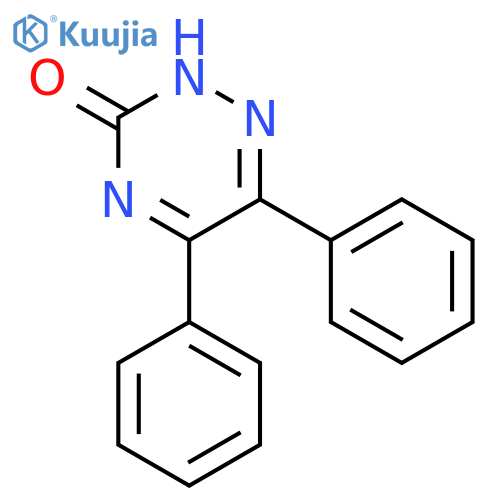 5,6-Diphenyl-1,2,4-triazin-3-ol structure