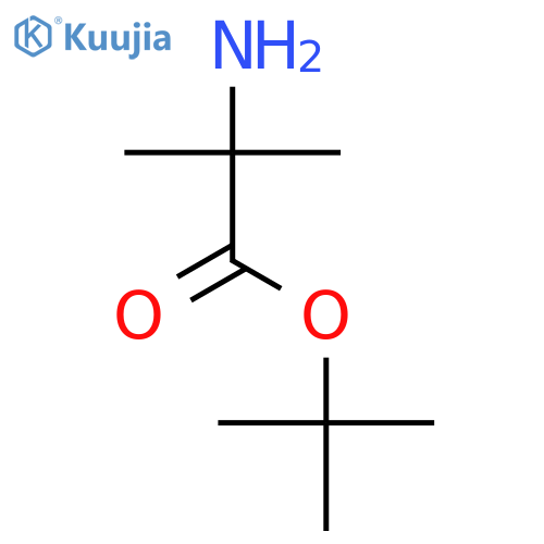 tert-butyl 2-amino-2-methyl-propanoate structure