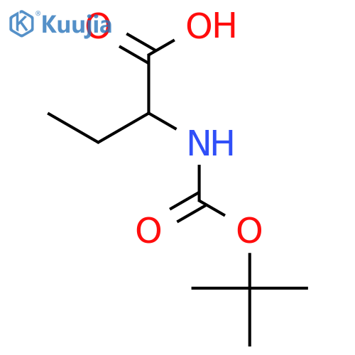 Boc-D-2-aminobutanoic Acid structure
