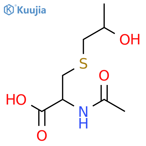 (+-)-N-Acetyl-S-(2-hydroxy-propyl)-L-cystein structure