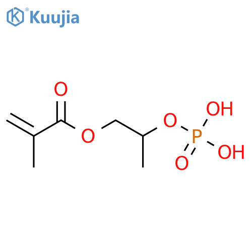 2-Propenoic acid, 2-methyl-, 2-(phosphonooxy)propyl ester structure