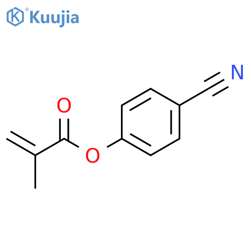 2-Propenoic acid, 2-methyl-, 4-cyanophenyl ester structure