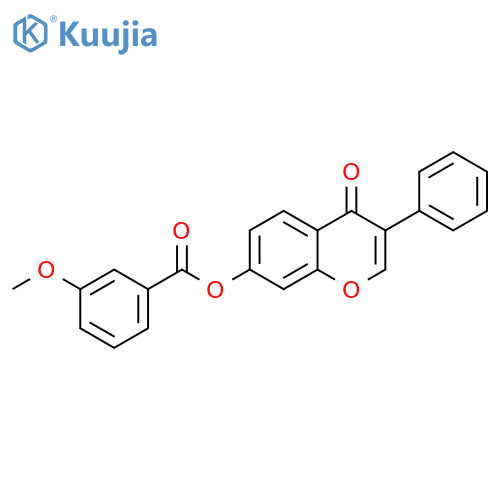 4-oxo-3-phenyl-4H-chromen-7-yl 3-methoxybenzoate structure