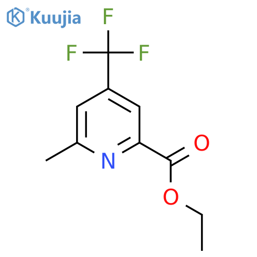 6-Methyl-4-trifluoromethyl-pyridine-2-carboxylic acid ethyl ester structure