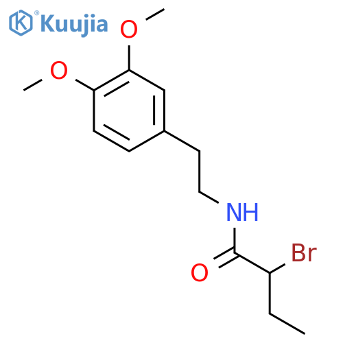 2-Bromo-N-2-(3,4-dimethoxyphenyl)ethylbutanamide structure