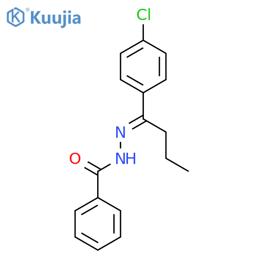 Benzoic acid, [1-(4-chlorophenyl)butylidene]hydrazide structure