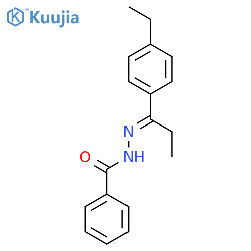 BENZOIC ACID, [1-(4-ETHYLPHENYL)PROPYLIDENE]HYDRAZIDE structure