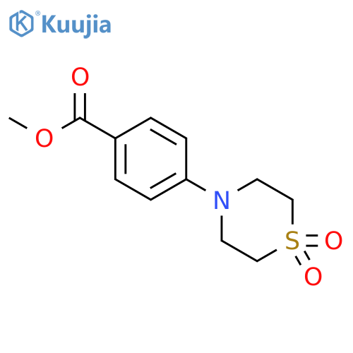 Methyl 4-(1,1-Dioxothiomorpholino)benzoate structure